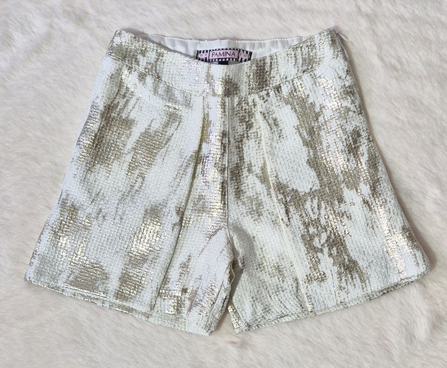 Ensemble fille “I Miss You” – T-shirt manches longues et short à sequins argentés Au palais des rêves