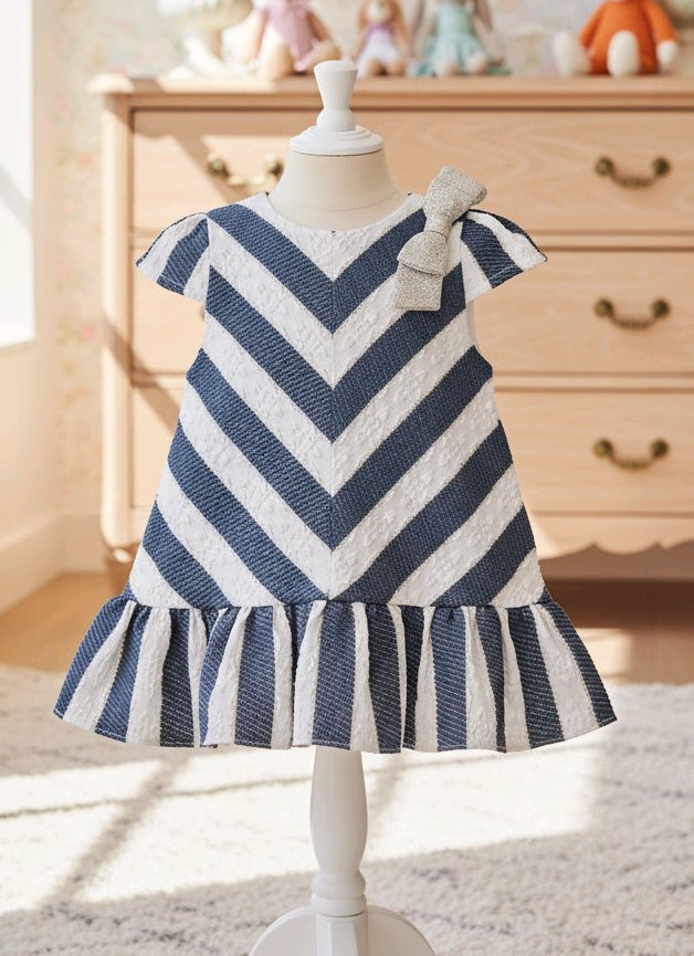 Robe chic à nœud pailleté