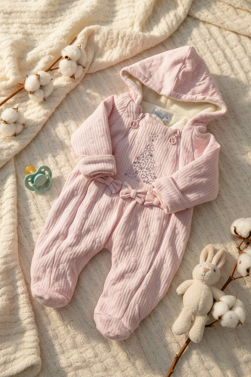 Combinaison bébé “Petite Étoile Rose”