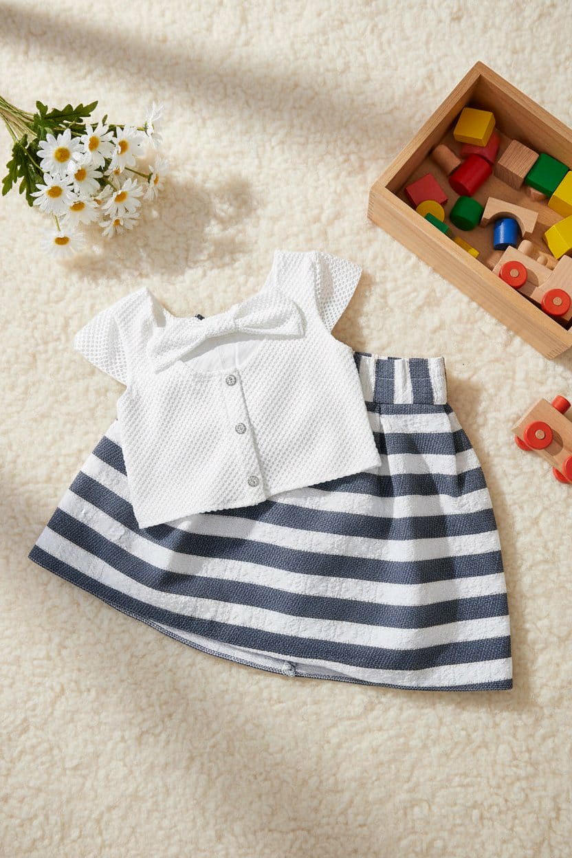 Ensemble fille “Marine Élégante”