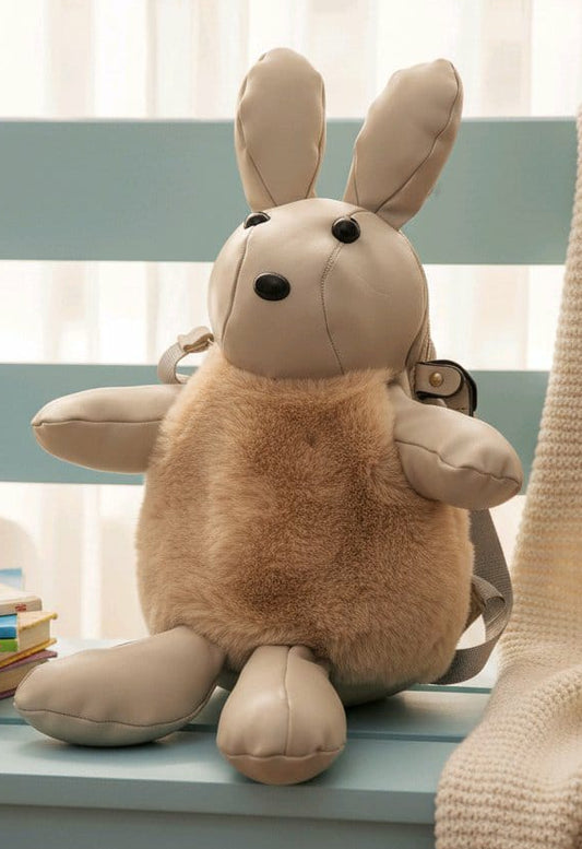 Sac à dos peluche lapin – sac doux et original pour enfant