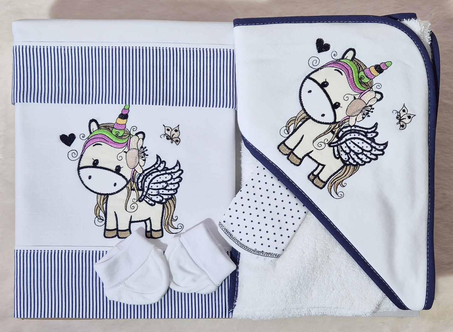 Coffret Naissance Licorne - 8 pièces Au palais des rêves