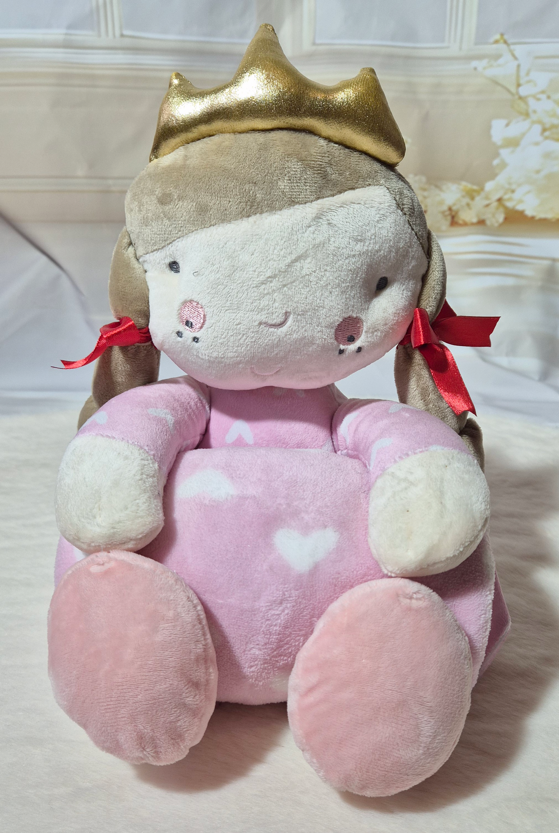 Peluche Princesse rose Au palais des rêves