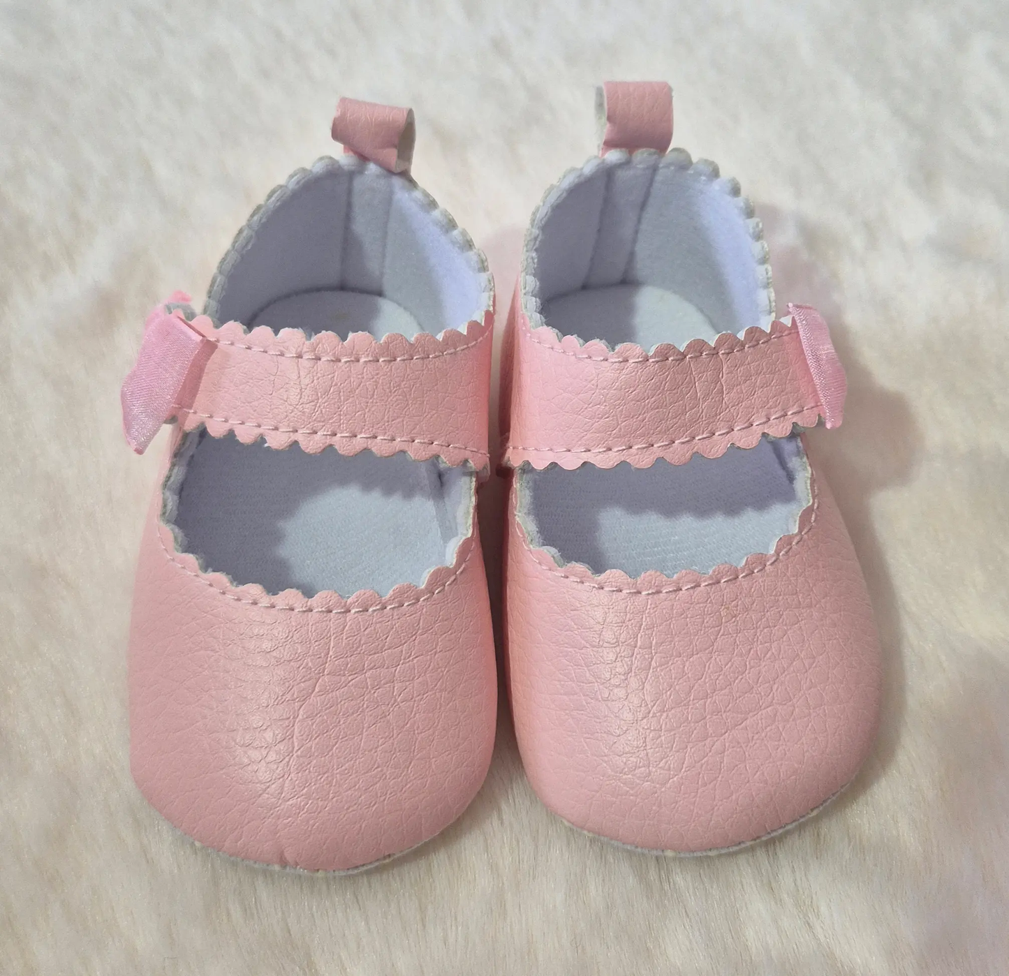 Chaussures bébé fille souples roses ou blanches Au palais des rêves