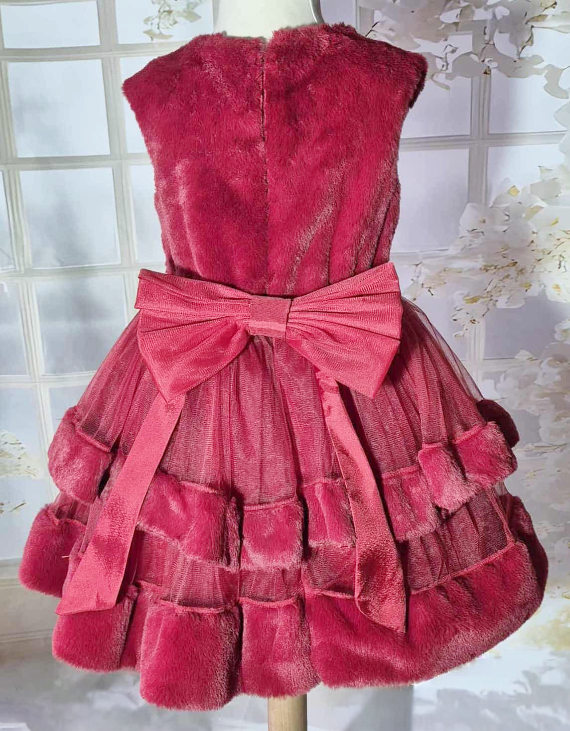 Robe de cérémonie fille avec cœur à sequins et sac assorti Au palais des rêves