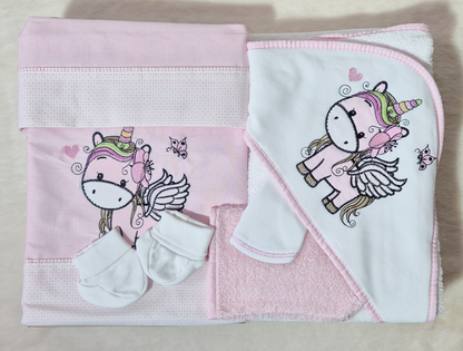 Coffret Naissance Licorne - 8 pièces Au palais des rêves