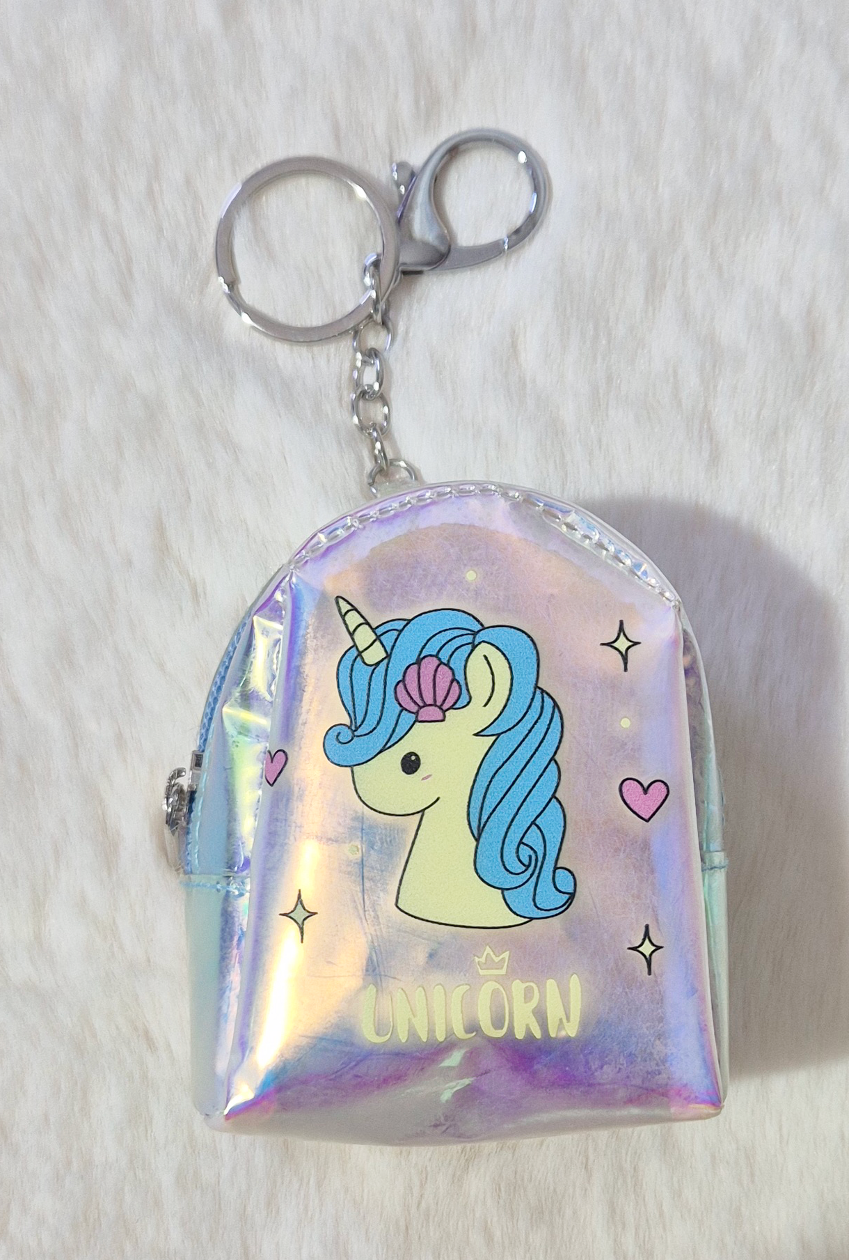 Porte-clés mini sac à dos licorne Au palais des rêves