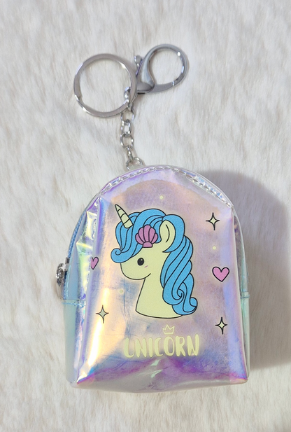 Porte-clés mini sac à dos licorne Au palais des rêves
