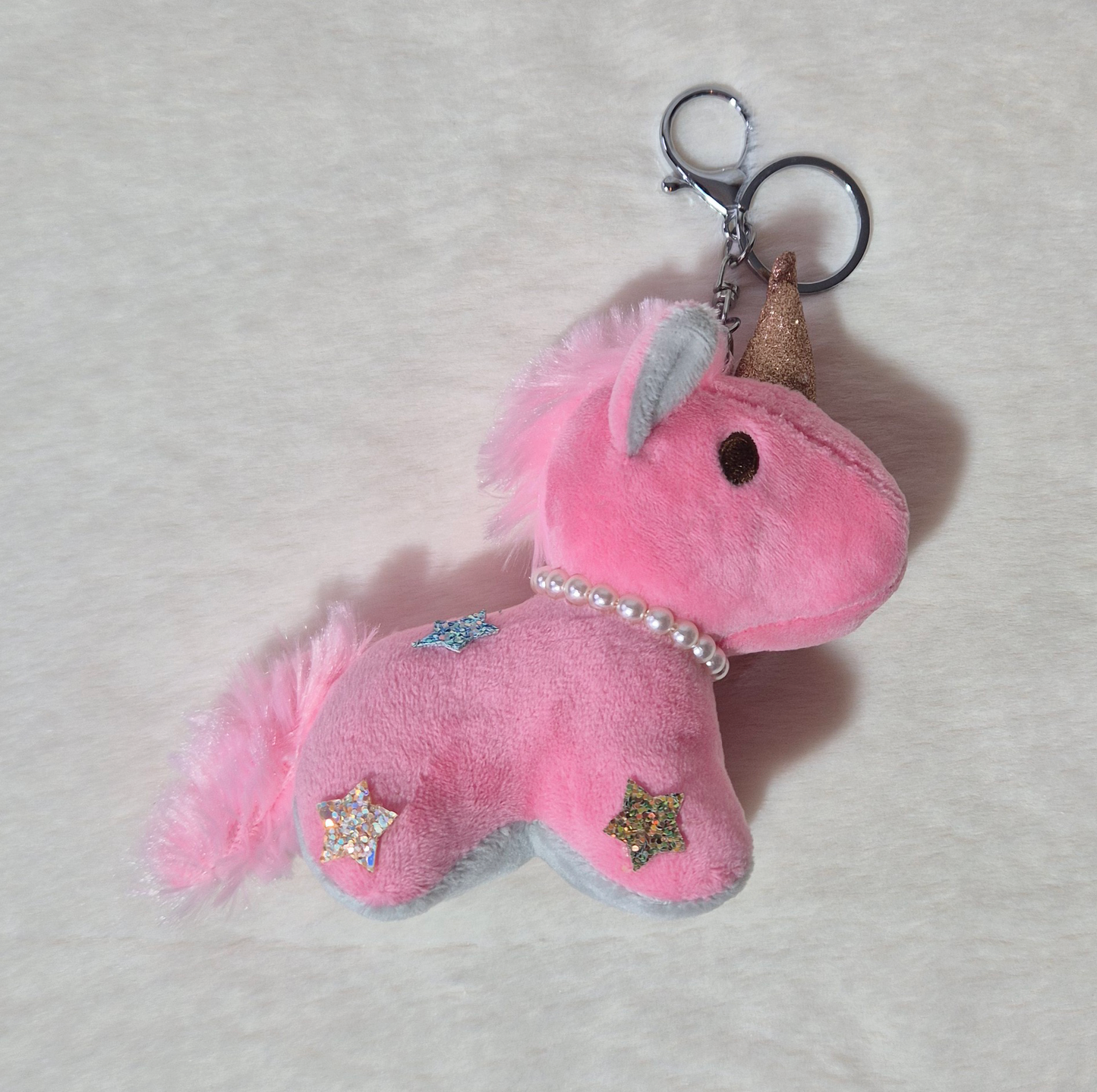 Porte-clés licorne peluche Au palais des rêves