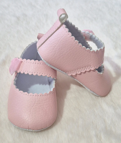 Chaussures bébé fille souples roses ou blanches Au palais des rêves