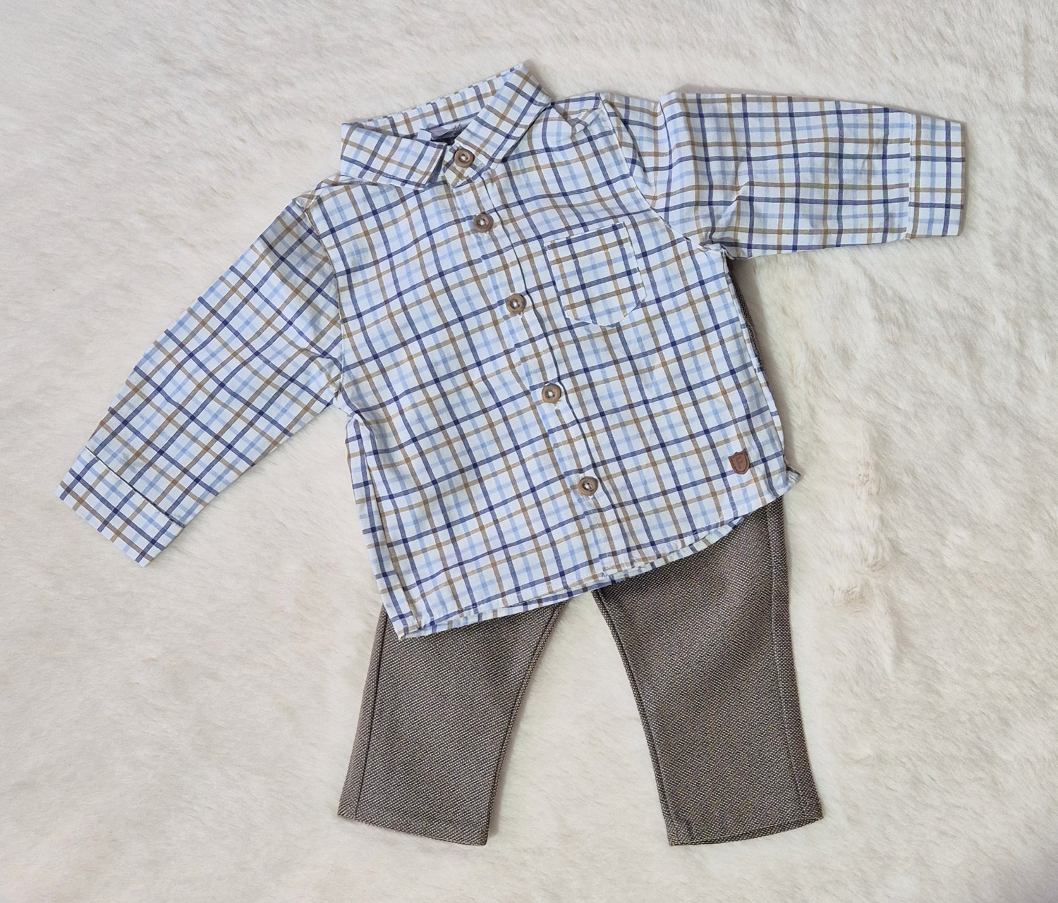 Ensemble garçon “Petit Dandy à Carreaux” Au palais des rêves