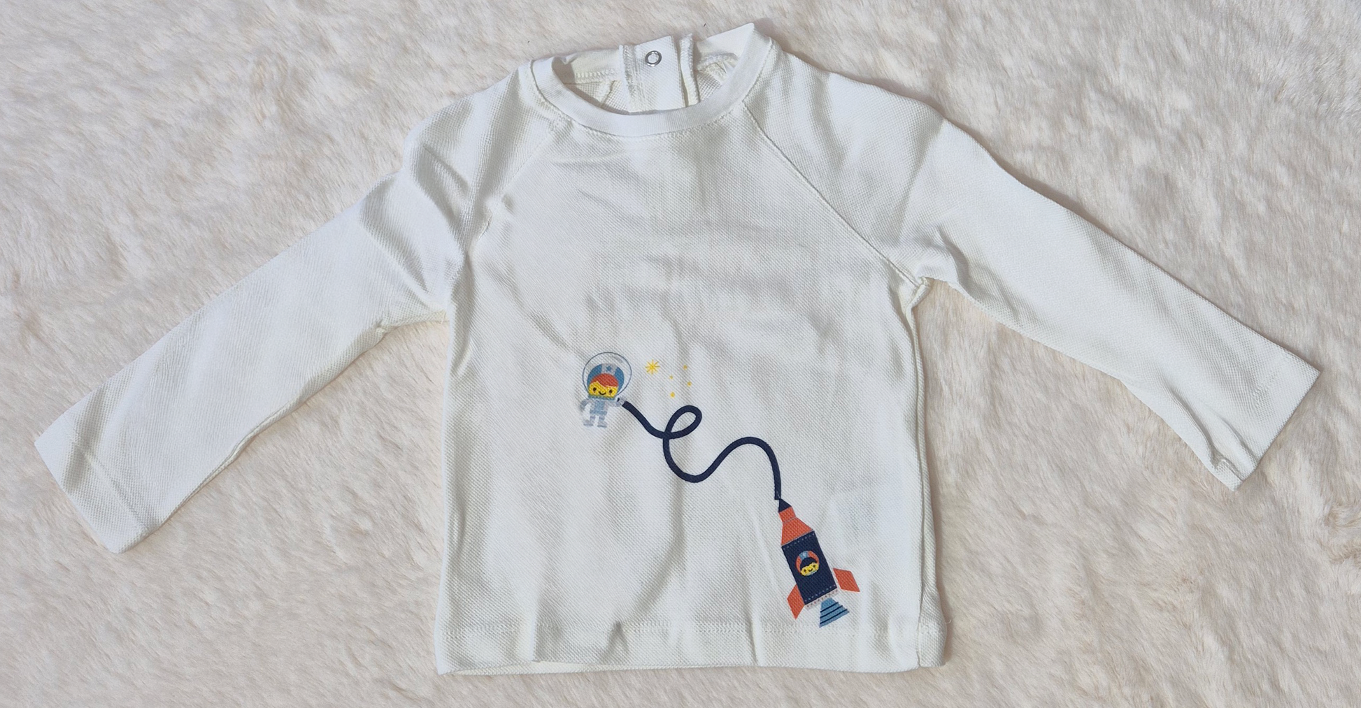 Ensemble garçon – Veste grise, t-shirt fusée et pantalon bleu Au palais des rêves