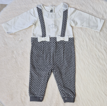 Ensemble bébé “Petit Prince Gris” – 5 pièces Au palais des rêves