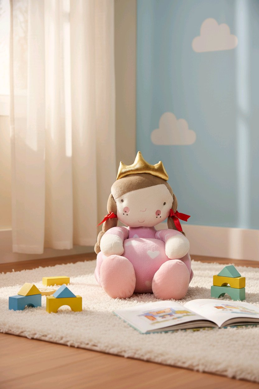 Peluche Princesse rose