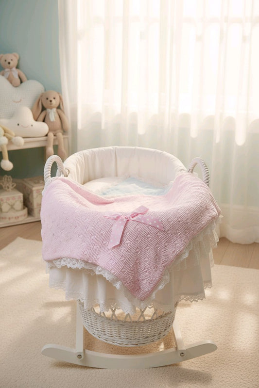 Couverture bébé rose