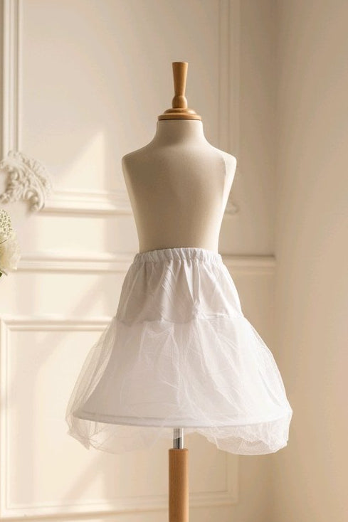Jupon blanc pour robe de cérémonie