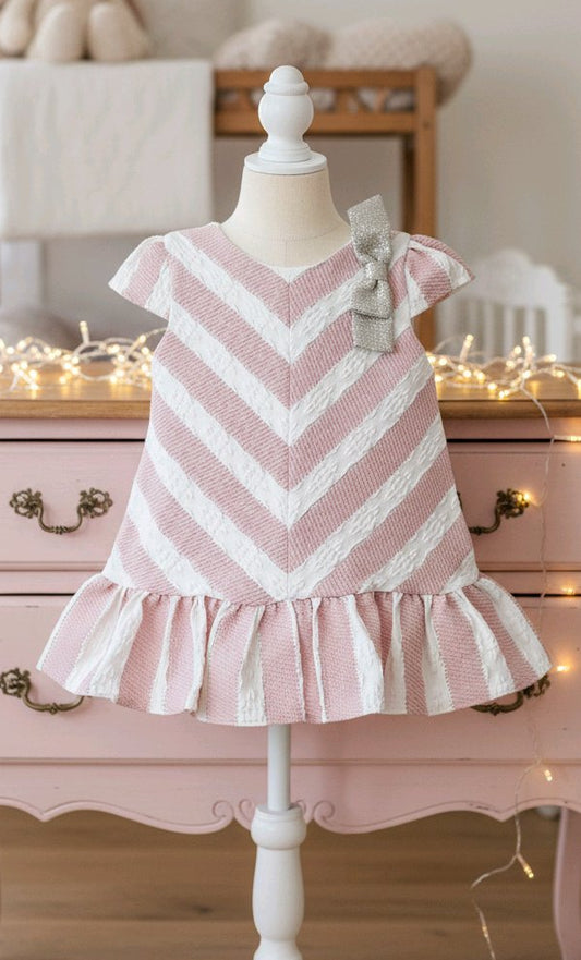 Robe chic à nœud pailleté